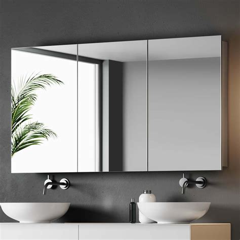 bathroom stainless steel mirror cabinet|bathroom cabinet with internal mirrors.